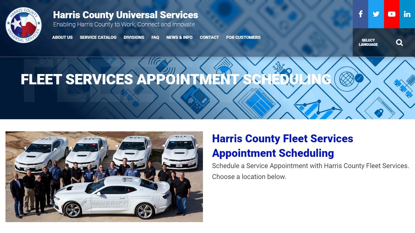 Fleet Service eAppointment - Harris County, Texas
